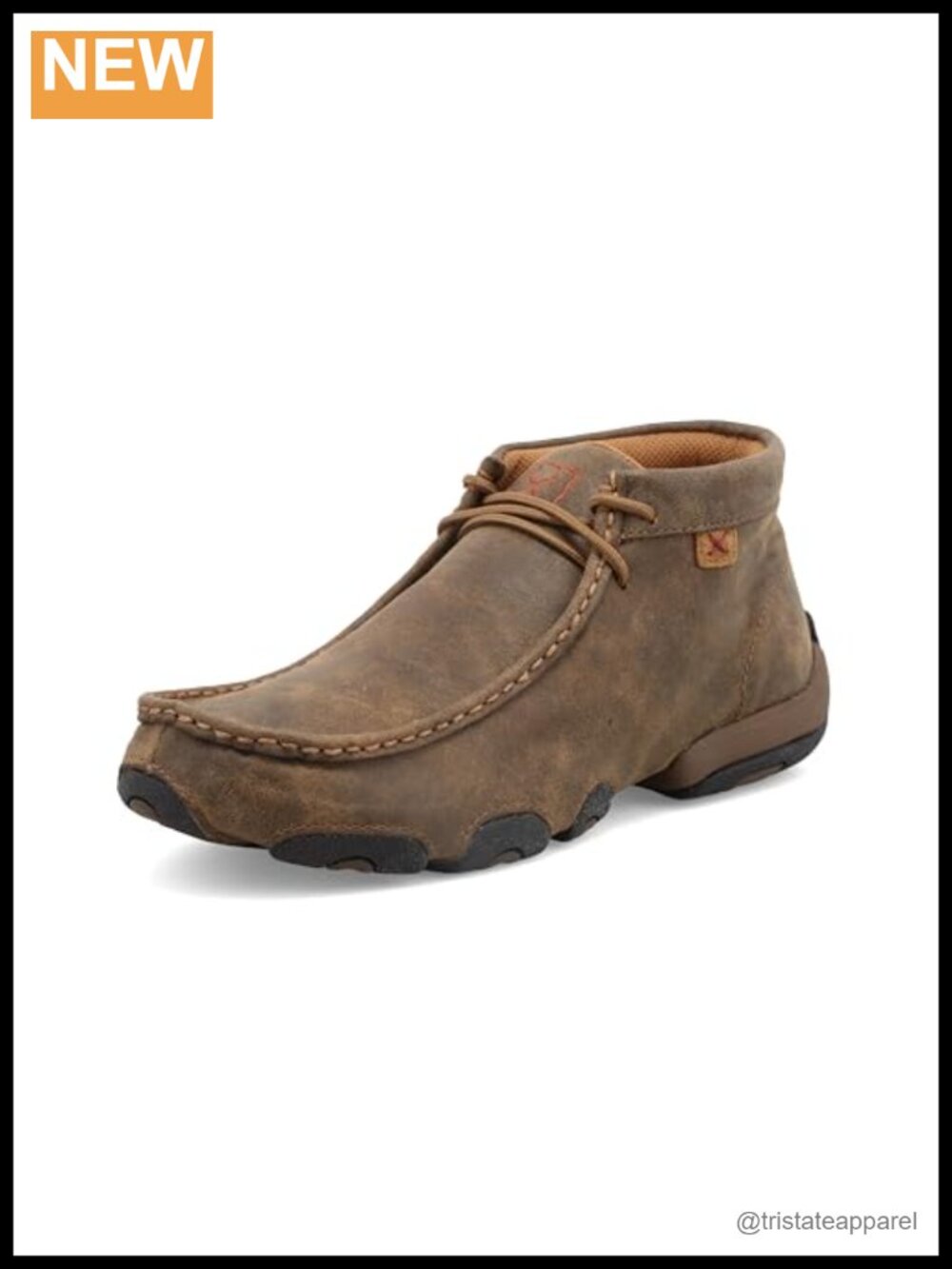 Women's Chukka Driving Moc Boot Full-Grain Leather Lace-Up
